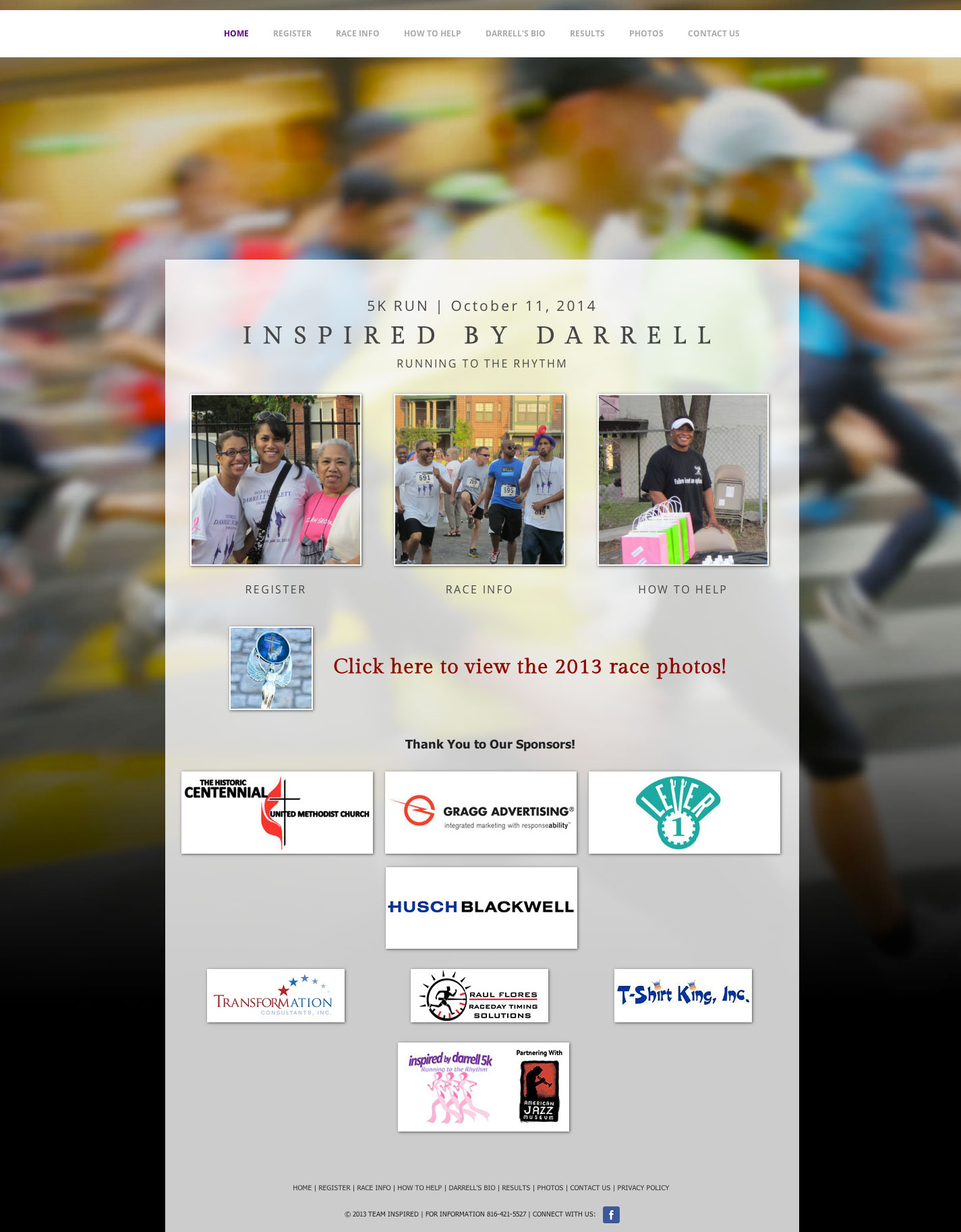 Inspired5K - Microwebsite