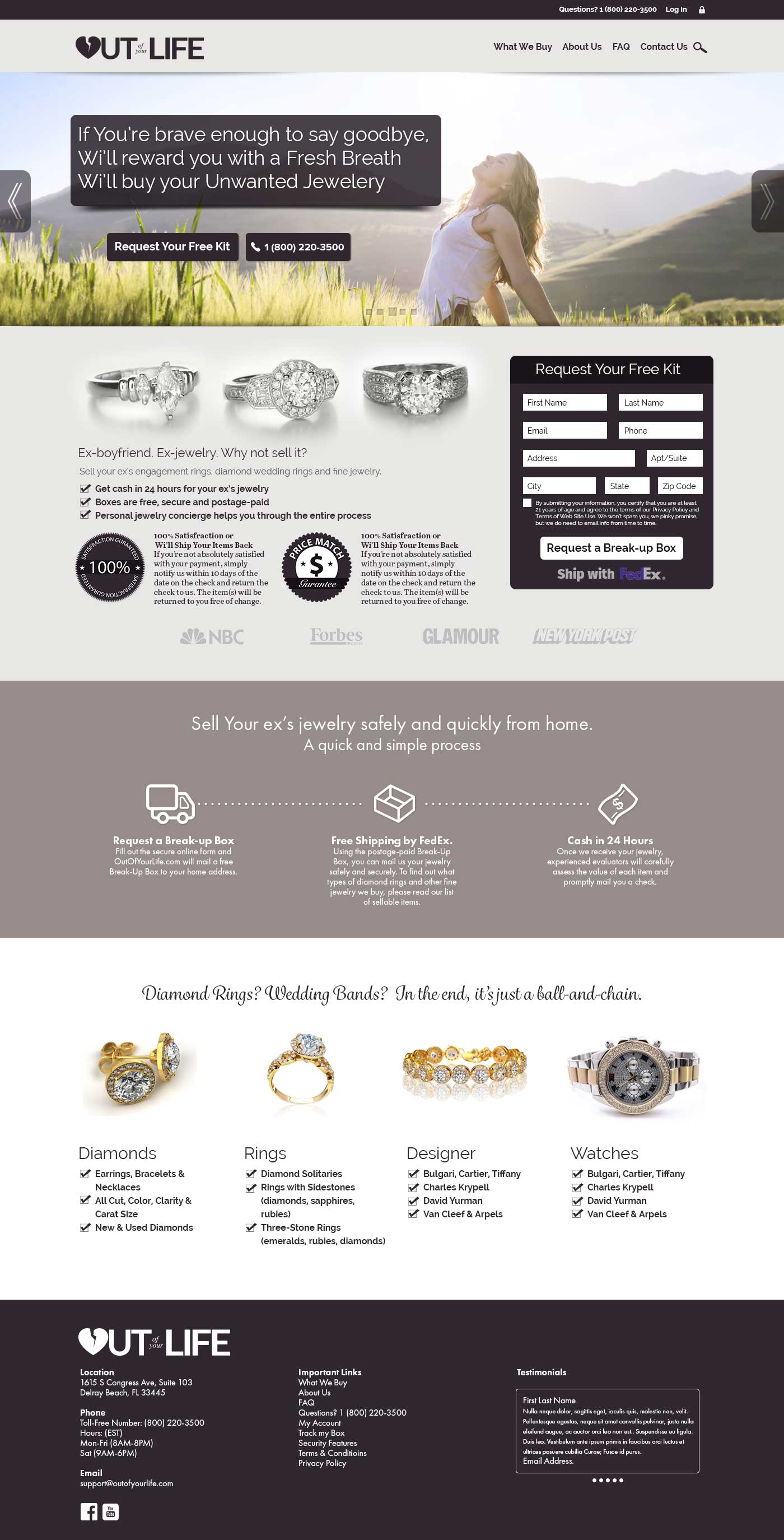 kunalamin.com Out Of Your Life home page concept