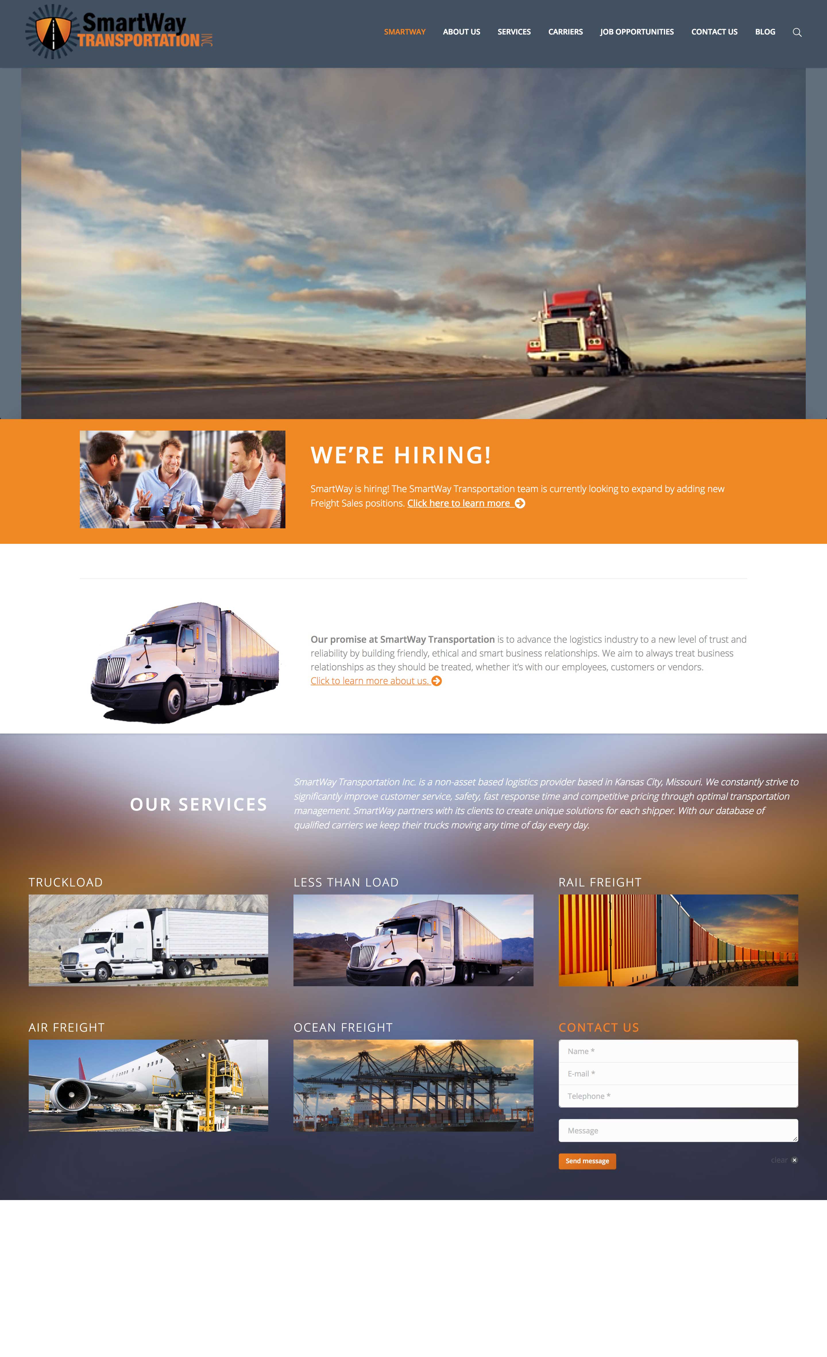 kunalamin.com Smartways transportation home-page concept big